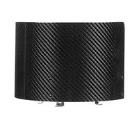 Carbon Fiber Air Intake Cone Cover, Universal Air Filter Heat Shield for 3-4 Inch Round - Based Performance Filters, Glossy or Matte Finish with Stainless Steel and Aluminum (bright carbon fiber)