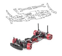 Carbon Fiber & Aluminum Upgrade Kit for for SNRC R3-G RC 1:10 Touring Car Silver SSG Version