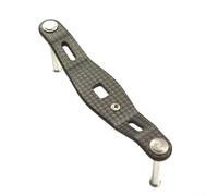 Carbon Fiber Baitcasting Reel Knobs Providing Robust Performance and Low Weight with 8.5mm Aperture and 80mm or 85mm Mounting Distance for DAIWA Reels (Wheelbase 80)