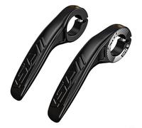Carbon Fiber Bar Ends for Bicycles with Ergonomic Design and 22.2mm Handlebar Fit for Both Mountain and Road Cycling Use (Black)