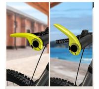 Carbon Fiber Bicycle Bar Ends Ergonomic Bike Handlebar Grips Lightweight Mountain Road Cycling Handlebar Extensions with Aluminium Alloy Multi-Angle Adjustable(BLACK)