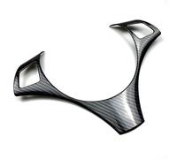 Carbon Fiber Black Steering Wheel Frame Trim for BMW 3 Series E87 E90-E93 Models, Automobile Steering Wheel Panel Decor Cover Trim Sticker