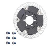 Carbon Fiber Brake Disc, Strength Enhancement, 14cm, Disc Brake Rotor, Bicycle Brakes, Enhanced Acceleration Control, For All Road Cycling Adventures