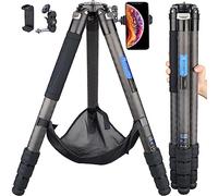 Carbon Fiber Camera Tripod Monopod 40MM Tube Diameter Heavy Duty Camera Tripod Monopod Professional Travel Tripod Monopod for Heavy Duty Camera, Video Camcorder, Max Load 88lb/40kg(CS90C)