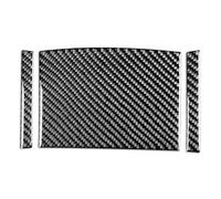Carbon Fiber Car Accessories Anti-Scratch Protective Cover Compatible with BMW E46 1998 1999 2000 2001 2002 2003 2004 2005 (Rear Center Control 4 Door, 3 Pack)