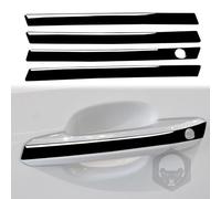 Carbon Fiber Car Accessories Cover Trim Protector Decoration for Audi A4 B9 8W S4 RS4 2016-2024 (Glossy Black, Door Handle 13)