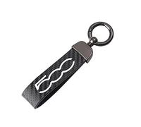Carbon Fiber Car Key Chain Key Ring For Fi-at 500 500L 500X Bravo Panda Tipo Punto Accessories Motorbike Key Rings (Color : 500, Size : Normal)