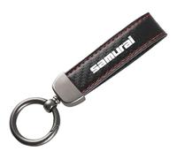 Carbon Fiber Car Keychain for Suzuki Samurai, Car Keyring Detachable Key Chain Holder 360 Degree Rotatable Men Women Car Accessories,A