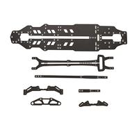 Carbon Fiber Chassis Kit for XPRESS ARROW AT1S, 1/10 Scale RC Car Replacement Parts, Hollowed Two Layer Sinking Design with 3K Carbon Fiber Material, Enhanced Drift Performance for (Black)