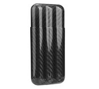 Carbon Fiber Cigar Case Humidors 3 Tubes Cigar Holder Storage Box Travel Case Exquisite Workmanship High Strength Lightweight Compact Design for Cigar Enthusiasts Travelers