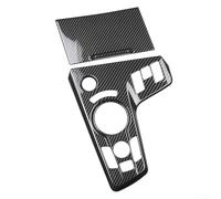 Carbon Fiber Console Cover for Sportage 2022, 2 Pack ABS Trim Panel Decorative Frame Cover Compatible with Korean and For American Models, Black