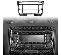 Carbon Fiber Cover Trim Sticker Accessories Decoration Compatible with Audi TT MK2 8J 2006-2014 (Classic, Dashboard CD Media Control Panel B05)