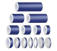 CARBON FIBER DARK BLUE Self-Adhesive Vinyl Pin Stripe Roll Decal Sticker Tape 9.80m 32ft - 9mm | 3/8", Universally Compatible for Cars, Trucks, Vans, Motorcycles, Bikes, Arts & Crafts