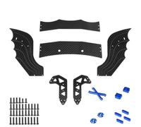 Carbon Fiber Diffuser Supports Wing Frame For ARRMA F1 For LIMITLESS 1/7 | RC Car Upgrades Refit Parts Replacement, Carbon Fiber Diffuser Supports And Rear Wing Frame Modification