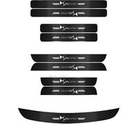 Carbon Fiber Door Sill Guards for DS 8 2024 2025, Premium Scratch Protection System, Threshold Guard Kit, Car Door Sill Protectors, 9Pcs,Black
