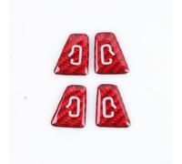 Carbon Fiber Door Switch Cover For Tesla Model 3 Y 4PCS 3D Scan Fit | Scratch-Resistant ABS Material Easy Installation PU Backing For Secure Hold Black Red