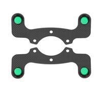 Carbon Fiber Enhanced Steering Wheel Horn Button Kit for Nardi VERTEX 6 Bolts Racing Steering Wheel (Green Button)