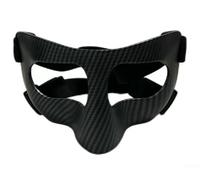 Carbon Fiber Face Mask, Nose Guard For Broken Nose, Sports Training Face Mask, For Adults Teens Basketball Soccer Accessories(Black Band)