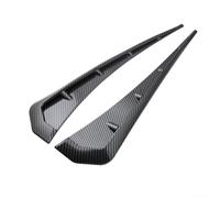 Carbon Fiber Fender Vents 2pcs ABS Spoiler Trim(Carbon fiber pattern)