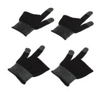 Carbon Fiber Finger Covers 1 Pair Anti-sweat Touchscreen Gaming Gloves