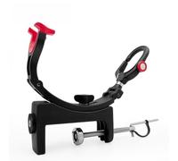 Carbon Fiber Fishing Rod Holder 360° Rotation Black | Full 360° rotation, angle customization, various fishing positions, smooth movement, durable