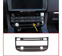 Carbon Fiber For Jag XE XEL XFL F-PACE Car ABS Chrome Center Air conditioning Mode Key Frame Trim Accessories