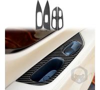 Carbon Fiber Frame Cover Trim Sticker Accessories Decoration Compatible with Nissan X-Trail Rogue 2014-2021 (Classic, Door Handle Armrest Window Lift 11)