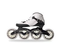 Carbon Fiber Frame Inline Skates, 4-Wheel Unisex Speed Skates for Adults, High-Durability Rubber Wheels, Fitness Blades