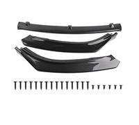 Carbon Fiber Front Bumper Lip Spoiler Splitter ABS Material Enhanced Strength Flexibility Improved Grip Stability Aerodynamic Down Force Adjustable Front Splitter
