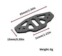 Carbon Fiber Front Bumper Support Plate Anti-collision Sponge Press Plate LY13 for Tamiya TT02 TT-02 1/10 Rally RC Car Upgrade