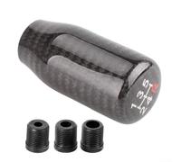 Carbon Fiber Gear Shift Knob - 7.1 x 3.5 cm Fit for M8/M10/M12 Threads, Black(5-speed)