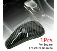 Carbon Fiber Gear Shift Knob Cover for Forester For Impreza For XV 2017-2021, ABS Plastic with Stylish Weave Finish Interior Trim Accessory