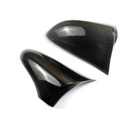 Carbon Fiber Glossy Black Wing Rear View Mirror Cover Cap Case Trim Fits for IS GS ES RC RCF Right Rudder Replacing Rearview Mirror Covers