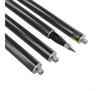 Carbon Fiber GPS Pole 2M, 5/8" Thread Surveying Rod with 4 Sections, Lightweight GNSS Mount for Total Station, Black(2M)