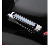 Carbon Fiber Hand Brake Cover for Citroen C3 BlueHDi 100 Shine 2017-2024,Car Handbrake Cover,Anti-slip Hand Brake Grips Sleeve Handbrake Lever Interior Accessories,A/Glossy Black