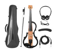 Carbon Fiber Headless Electroacoustic Violin Mute Violin Adult Professional Playing Electronic Violin Set With Case
