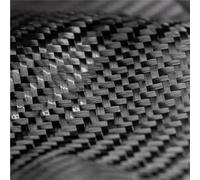 Carbon Fiber Hybrid Fabric Cloth, Carbon Fiber Fabric Twill 3K 240g/m2 Black Multiple Sizes For DIY(200mm x 500mm)