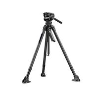 Carbon Fiber Hydraulic Tripod Kit,Compatible For DJI, QR Plate | All Terrain Professional Tripod,6kg Load,0.3s Quick Deploy,，Compatible For Manfrotto