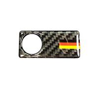 Carbon Fiber Inner Mouldings Frame Cover Automotive Interior Sticker Trim Fits For Mercedes Benz C Class W205 (Co-pilot Storage Box Switch B)