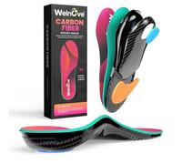 Carbon Fiber Insole with Arch Support, Performance Sports Insoles for Basketball, Running, Hiking-Orthotic Inserts for Men & Women with Extra Shock Absorption-Women 6.5-7|Men 5-5.5-Size M