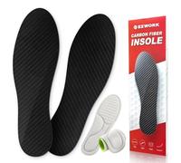 Carbon Fiber Insoles, Carbon Fiber Foot Plate 1 Pair Rigid Shoe Insert Support Turf Toe, Foot Fractures, Morton Extension, Hallux Rigidus and Limitus - Alternative to Post Op Shoe