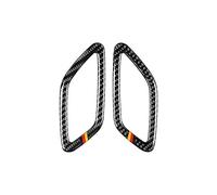 Carbon Fiber Interior Sticker Frame Cover Trim Fits For Mercedes Benz A Class CLA GLA 2013-2017 (Dashboard Air Outlet Vent B)