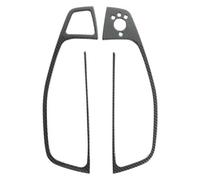 Carbon Fiber Interior Stickers for A6 C7 2012-2018 LHD Window Glass Lifting Buttons Frame Decoration Cover Trim Centre Console(Carbon)