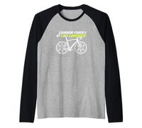 Carbon Fiber is My Love Language Road Cyclist Bicycle Pro Raglan Baseball Tee