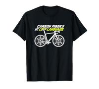 Carbon Fiber is My Love Language Road Cyclist Bicycle Pro T-Shirt