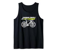 Carbon Fiber is My Love Language Road Cyclist Bicycle Pro Tank Top