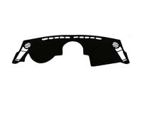 Carbon Fiber Leather Car Dashboard Cover Dash Mat Dash Pad Sun Shade Carpet NON-Slip LHD RHD For Kia Soul 2010 2011 2012 2013 Protect Interior(Black Black)