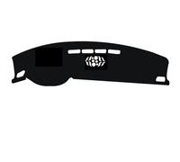 Carbon Fiber Leather Car Dashboard Cover Sun Shade Protective Mat Avoid Light Pad For Teramont For Atlas 2021-2024 Dashboard Accessories(Black Red,Without hud)