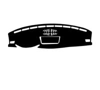 Carbon Fiber Leather Car Inner Dashboard Cover Mat Instrument Pan Sunshade Pad For Teramont For Atlas 2017-2020 Car Decoration(Brown,With Horn)