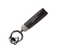 Carbon Fiber Leather Car Keychain for Seat FR Leon 5f Fr Mk2 Mk3 Carbon Fiber Texture Leather Keyring Soft and Comfortable Cars Accessories with Anti-Lost D Keyring,Red-A